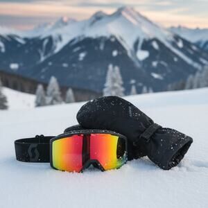 New 2026 SCOTT Ski Bundle: Factor Pro Goggles + Ultimate Warm Mittens